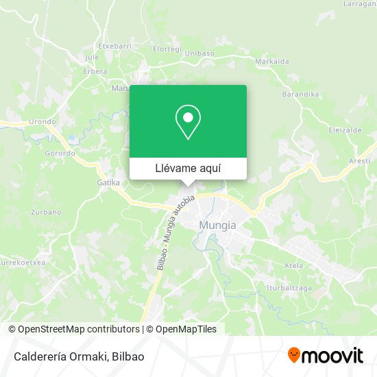 Mapa Calderería Ormaki