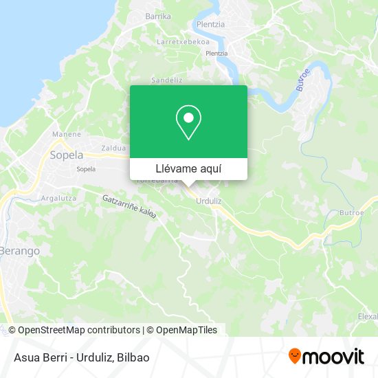 Mapa Asua Berri - Urduliz