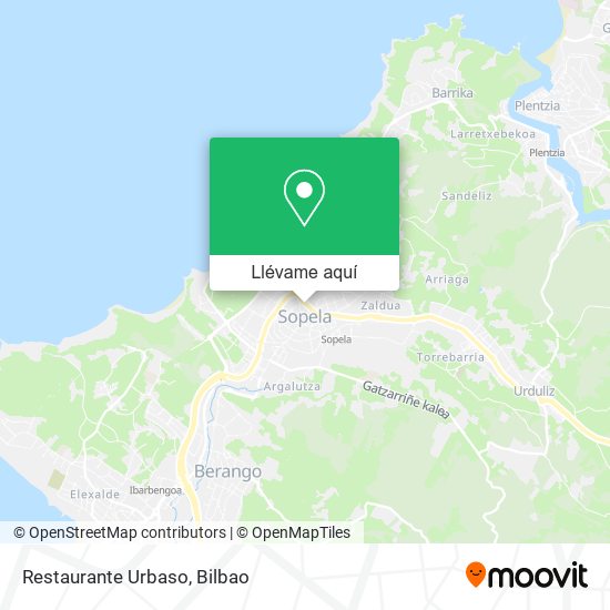 Mapa Restaurante Urbaso