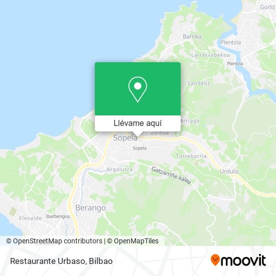 Mapa Restaurante Urbaso