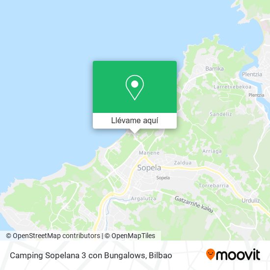 Mapa Camping Sopelana 3 con Bungalows