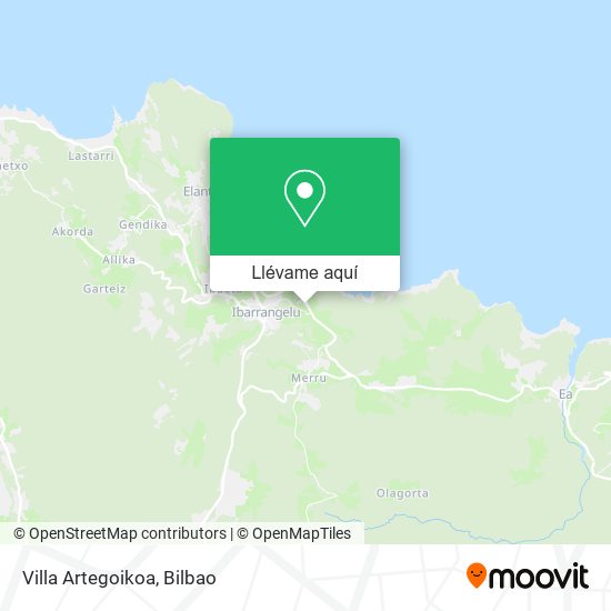 Mapa Villa Artegoikoa