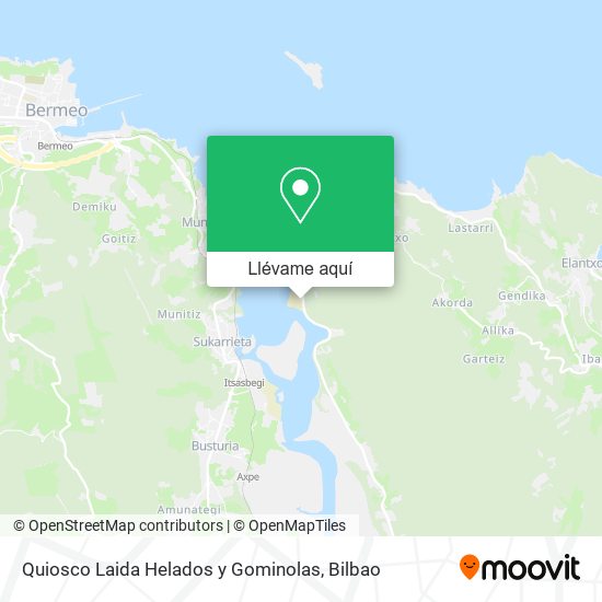 Mapa Quiosco Laida Helados y Gominolas
