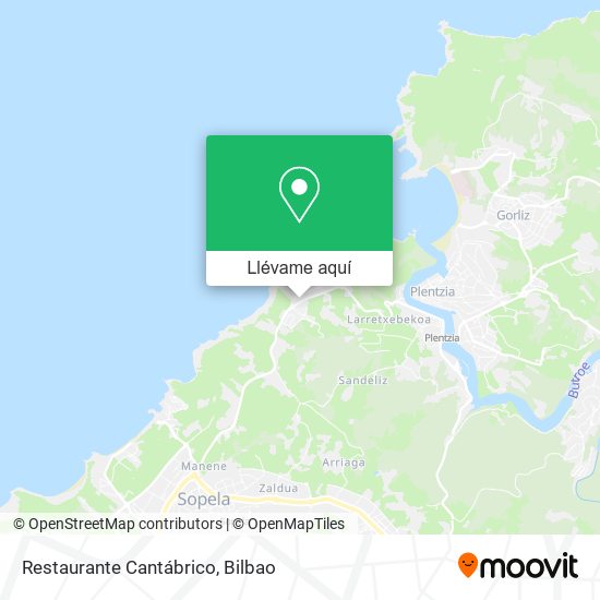 Mapa Restaurante Cantábrico