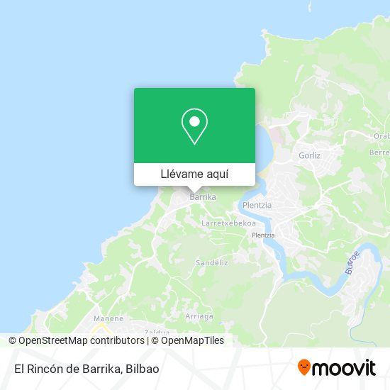 Mapa El Rincón de Barrika