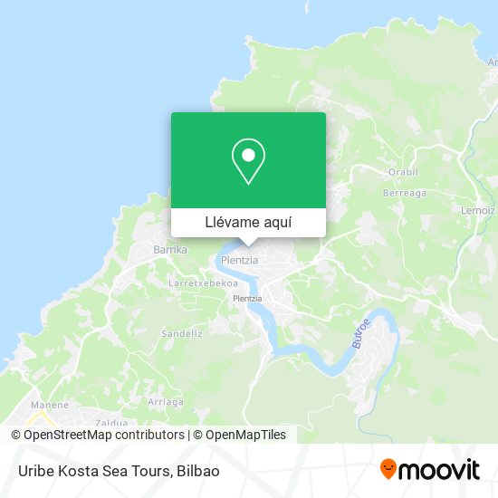 Mapa Uribe Kosta Sea Tours