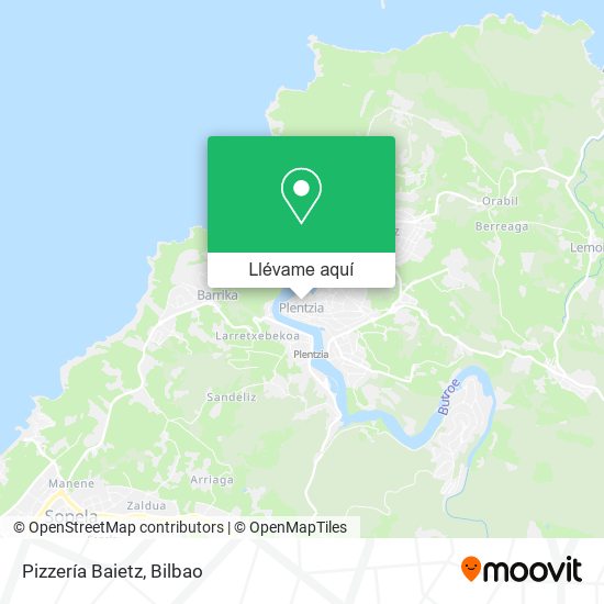 Mapa Pizzería Baietz