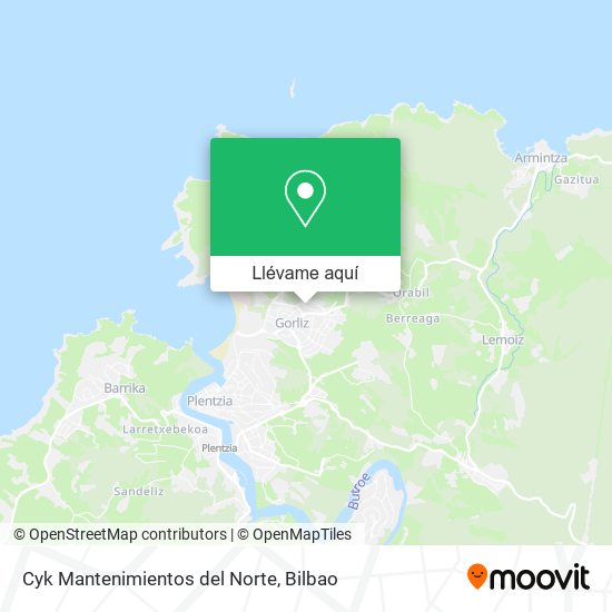 Mapa Cyk Mantenimientos del Norte