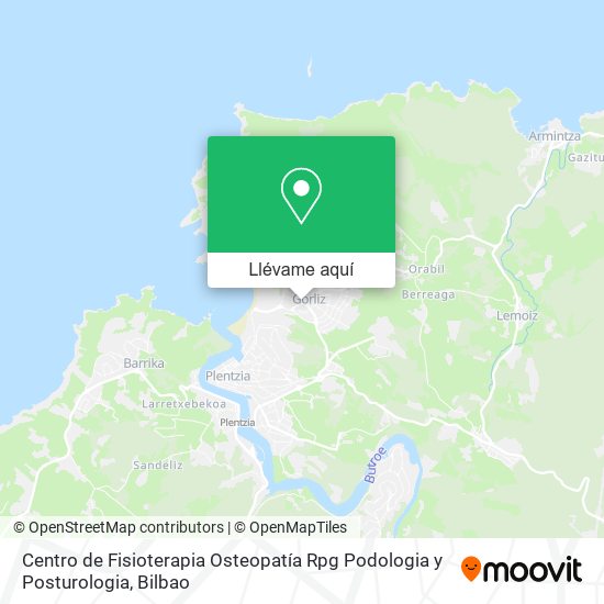 Mapa Centro de Fisioterapia Osteopatía Rpg Podologia y Posturologia
