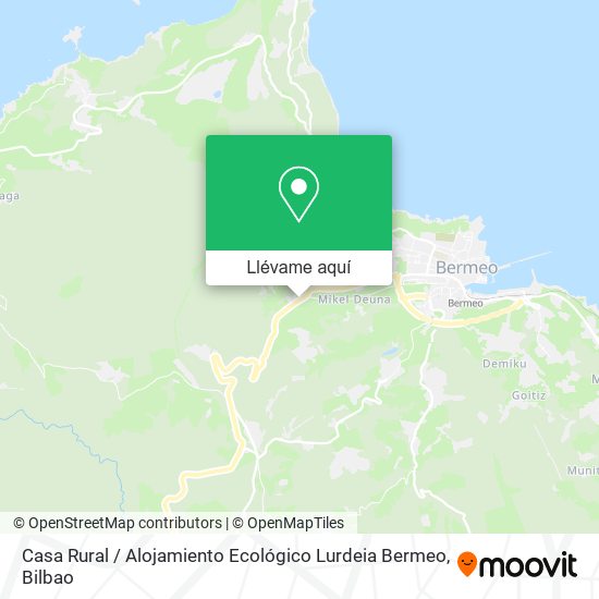 Mapa Casa Rural / Alojamiento Ecológico Lurdeia Bermeo