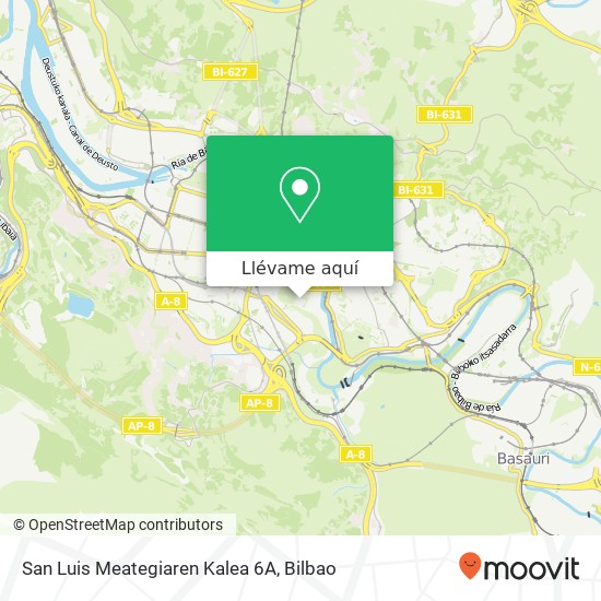 Mapa San Luis Meategiaren Kalea 6A