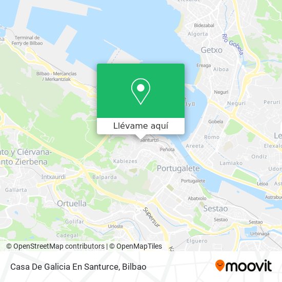 Mapa Casa De Galicia En Santurce