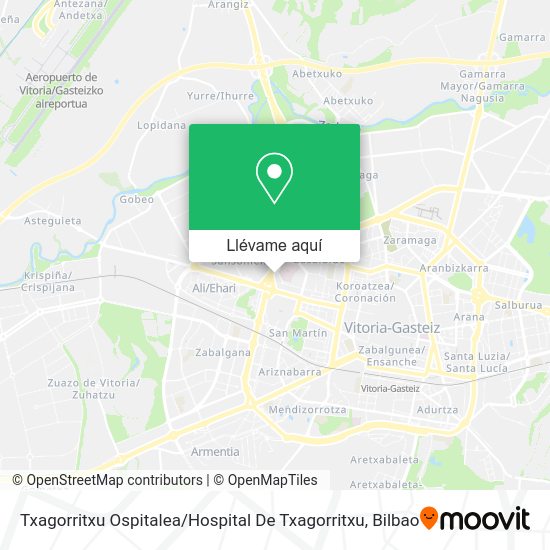 Mapa Txagorritxu Ospitalea / Hospital De Txagorritxu