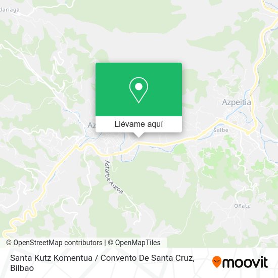 Mapa Santa Kutz Komentua / Convento De Santa Cruz