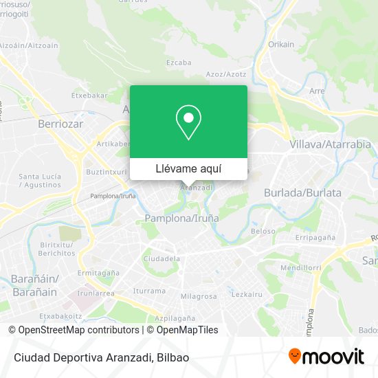 Mapa Ciudad Deportiva Aranzadi