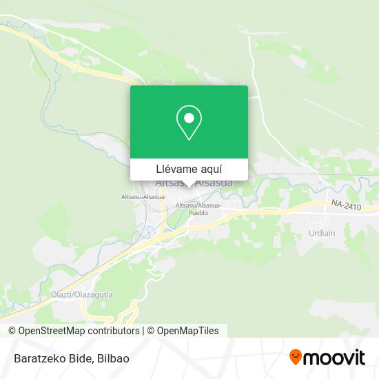 Mapa Baratzeko Bide