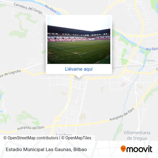 Mapa Estadio Municipal Las Gaunas