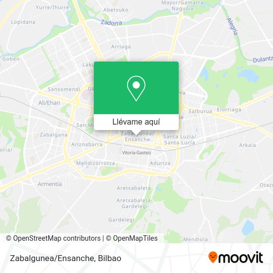 Mapa Zabalgunea/Ensanche