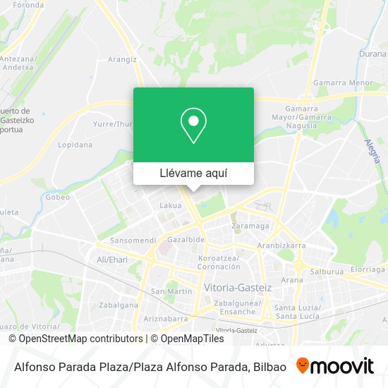 Mapa Alfonso Parada Plaza / Plaza Alfonso Parada
