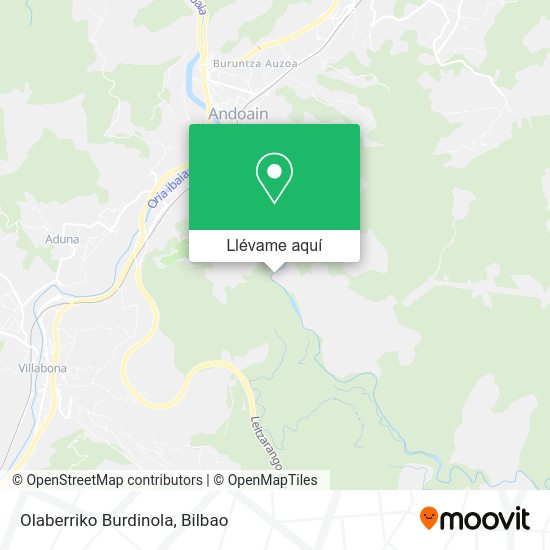 Mapa Olaberriko Burdinola