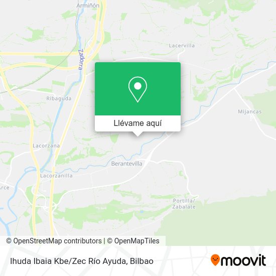 Mapa Ihuda Ibaia Kbe/Zec Río Ayuda