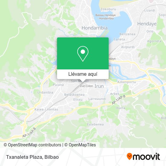 Mapa Txanaleta Plaza