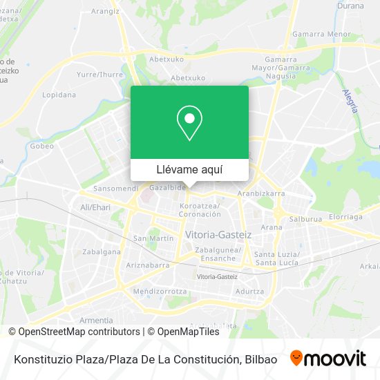 Mapa Konstituzio Plaza / Plaza De La Constitución