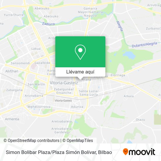 Mapa Simon Bolibar Plaza / Plaza Simón Bolívar