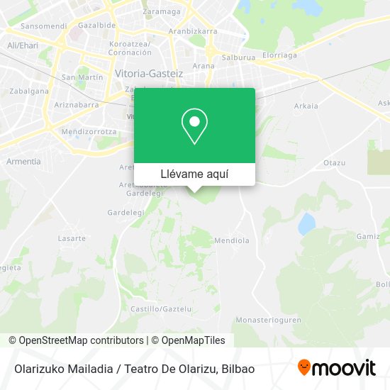 Mapa Olarizuko Mailadia / Teatro De Olarizu