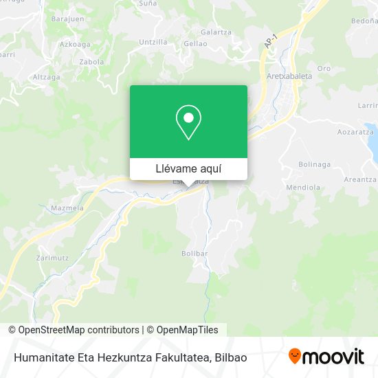 Mapa Humanitate Eta Hezkuntza Fakultatea