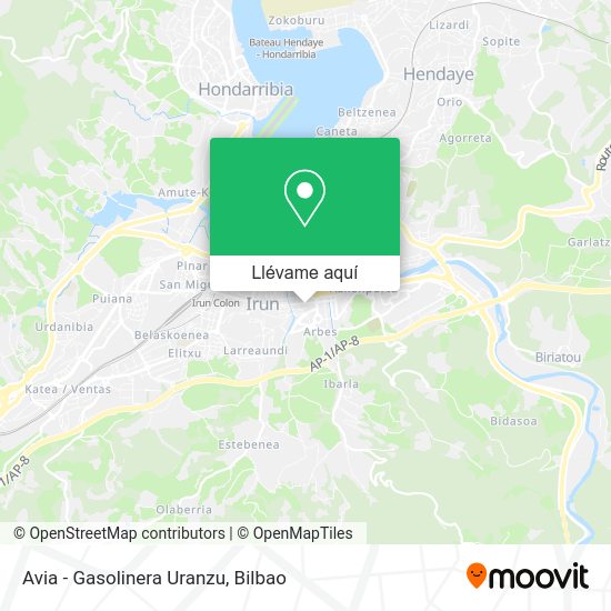 Mapa Avia - Gasolinera Uranzu