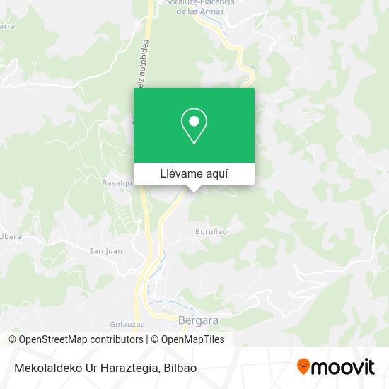 Mapa Mekolaldeko Ur Haraztegia
