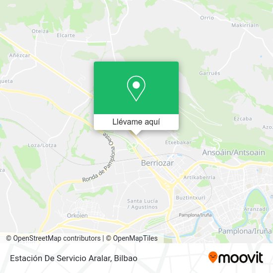 Mapa Estación De Servicio Aralar