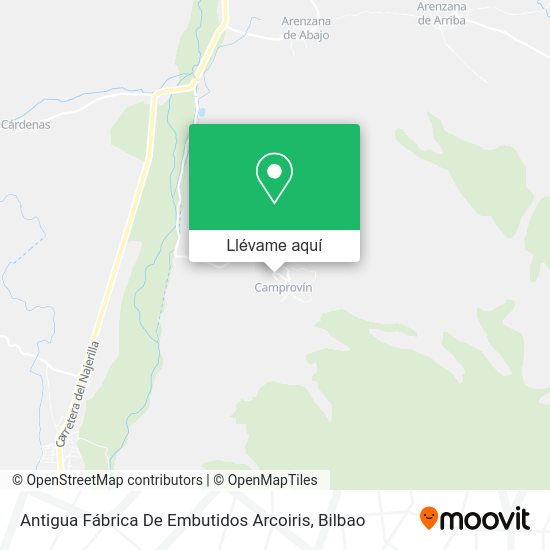 Mapa Antigua Fábrica De Embutidos Arcoiris