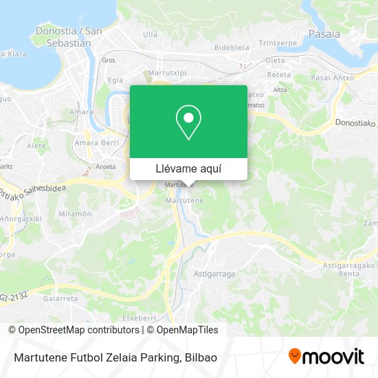 Mapa Martutene Futbol Zelaia Parking