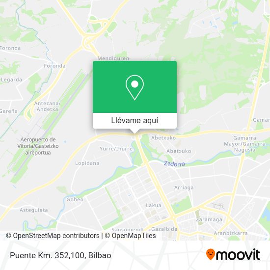 Mapa Puente Km. 352,100