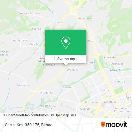 Mapa Cartel Km. 350,175