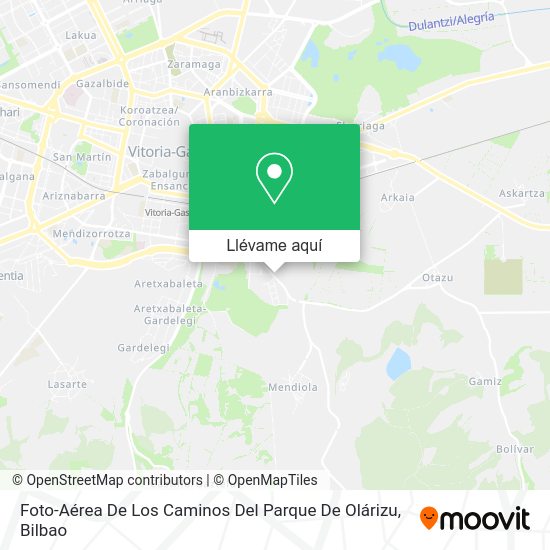 Mapa Foto-Aérea De Los Caminos Del Parque De Olárizu
