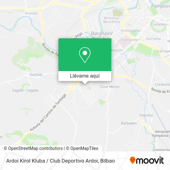 Mapa Ardoi Kirol Kluba / Club Deportivo Ardoi