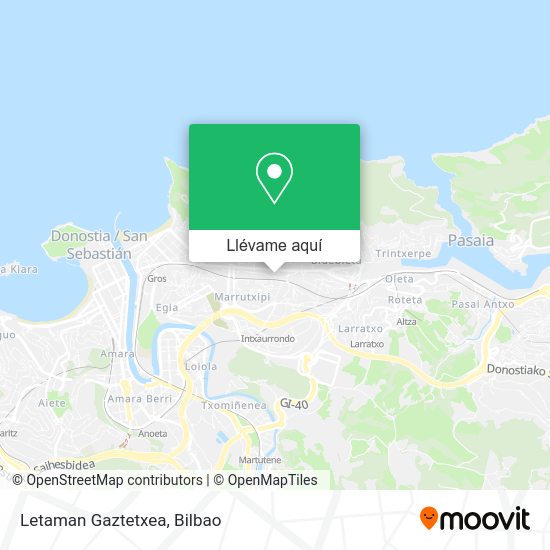 Mapa Letaman Gaztetxea