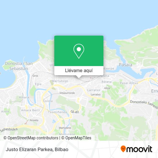 Mapa Justo Elizaran Parkea