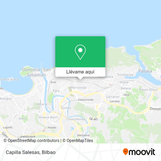 Mapa Capilla Salesas