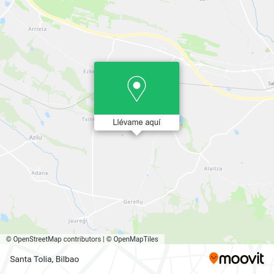 Mapa Santa Tolia