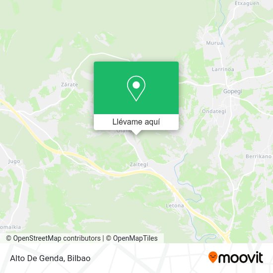 Mapa Alto De Genda