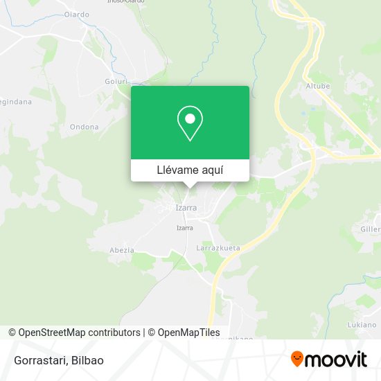 Mapa Gorrastari