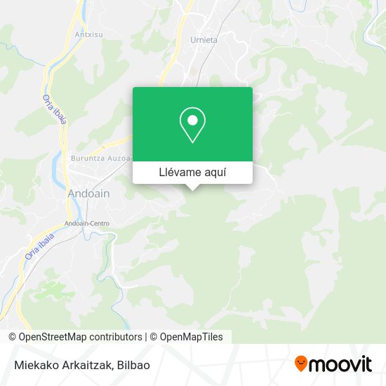 Mapa Miekako Arkaitzak
