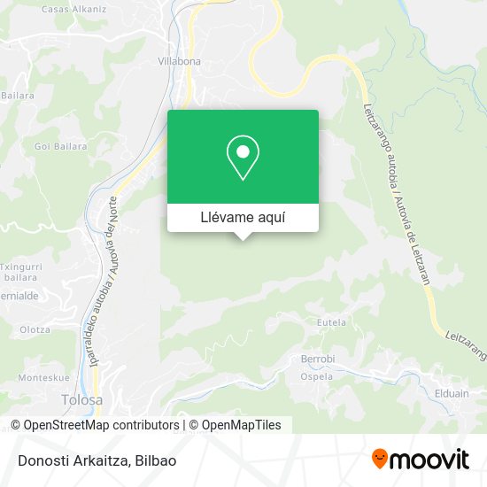 Mapa Donosti Arkaitza