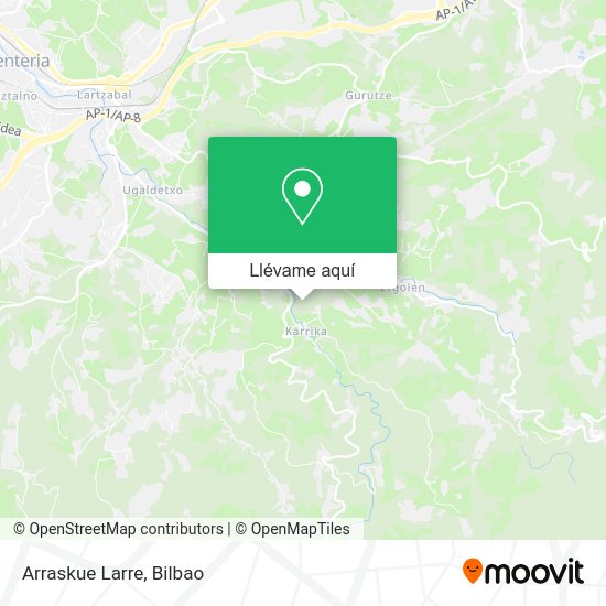 Mapa Arraskue Larre