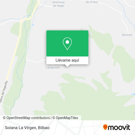 Mapa Solana La Virgen