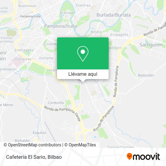 Mapa Cafetería El Sario